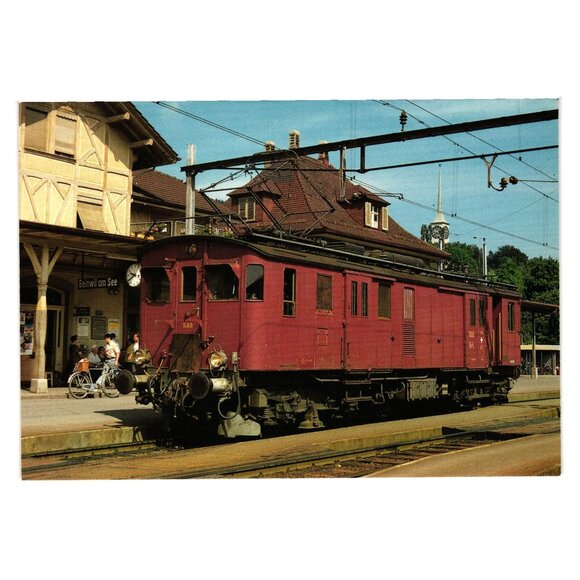 Swiss Federal Railway De 4/4 1668 Baggage Motor Car Postcard Minirex Luzern 1927 - Picture 1 of 2